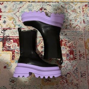 charles and keith purpule boots